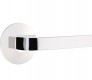 Emtek breslin door lever with modern rosette dummy polished chrome (us26) 5057