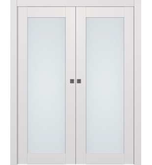 Avon 207 Vetro Snow White Double pocket doors