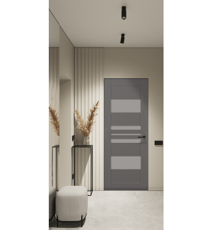 Romi Vetro Gray Matte Frameless