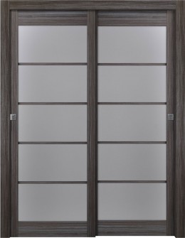 Palladio 5 Lite Vetro Gray Oak