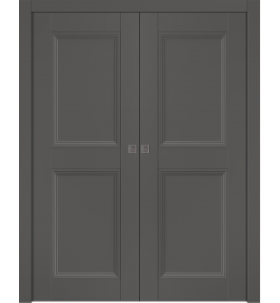 Oxford Duo 07 Rn Gray Matte Double pocket doors