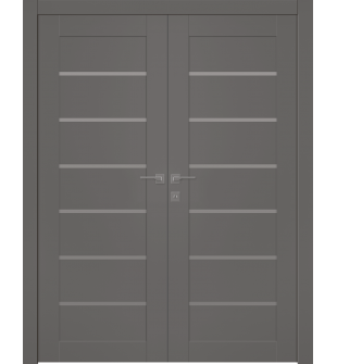 Alba Gray Matte Double doors