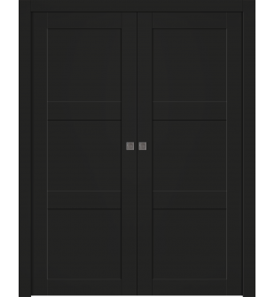 Avon 07 2Rn Black Matte Double pocket doors