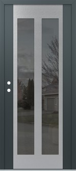 Diamond C14 36" x 80" anthracite/anthracite mirrored Glass Panel stainless steel RHI