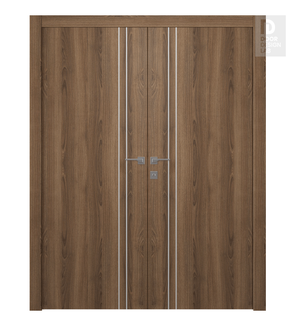 Optima 2V Pecan Nutwood Double doors