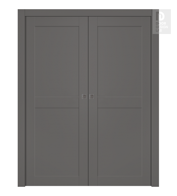 Avon 07 Rn Gray Matte Double pocket doors