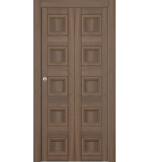 Oxford Duo 07 4R Pecan Nutwood Bi-folding doors