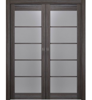 Palladio 5 Lite Vetro Gray Oak Double