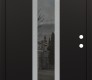 DIAMOND A11 36" X 80" BLACK/BLACK MIRRORED GLASS PANEL STAINLESS STEEL RHI