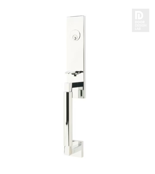 EMTEK HERCULES SMOOTH MONOLITHIC DUMMY 4205 POLISHED CHROME US26 for Steel Front Doors
