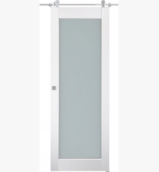 Smart Pro 207 Vetro Polar White Barn doors