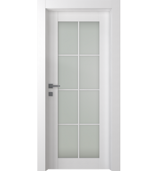 Palladio 8 Lite Vetro Bianco Noble Single Doors