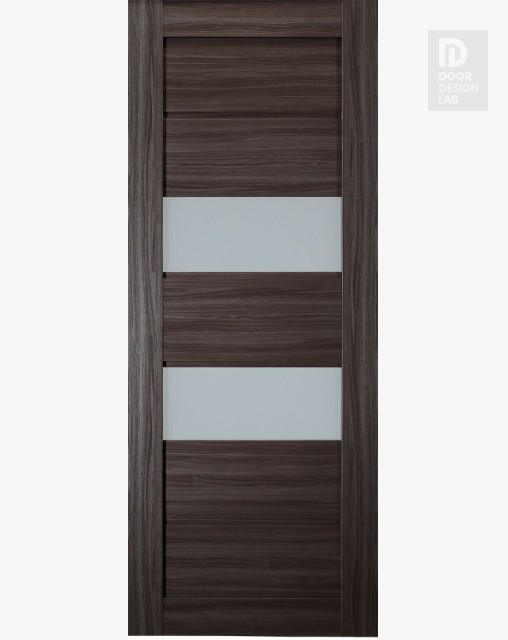 DOOR SLAB DESSA VETRO GRAY OAK 32" X 92 1/2" X 1 9/16" FROSTED GLASS