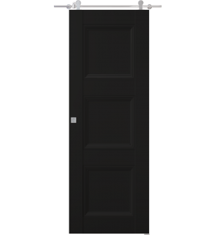 Oxford Duo 07 2Rn Black Matte Barn doors