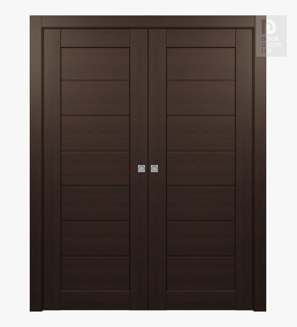 Alda Veralinga Oak Modern Interior Double Pocket Doors by Belldinni
