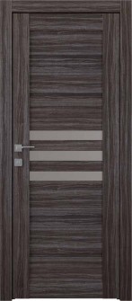 Dome Vetro Gray Oak Single Doors