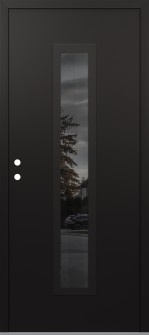 DIAMOND A11 36" X 80" BLACK/BLACK MIRRORED GLASS PANEL BLACK RHI