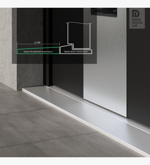 STEEL THRESHOLD EXTENSION KIT DIAMOND 6 7/8''