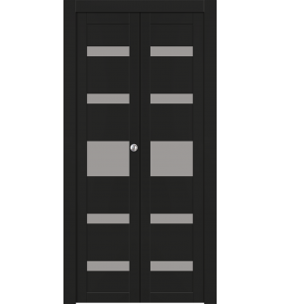 Gina Vetro Black Matte Bi-folding doors