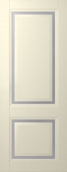 DOOR SLAB AURUM 2 VETRO IVORY 36" X 96" X 1 3/4" TEMPERED FROSTED GLASS