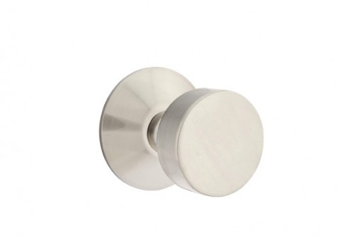 EMTEK ROUND KNOB WITH MODERN ROSETTE PRIVACY RH SATIN NICKEL (US15) 5207