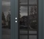 Modern Steel Front Door Diamond C16 50" x 80" anthracite/anthracite mirrored Glass Panel black RHI with Sidelite mirrored Glass