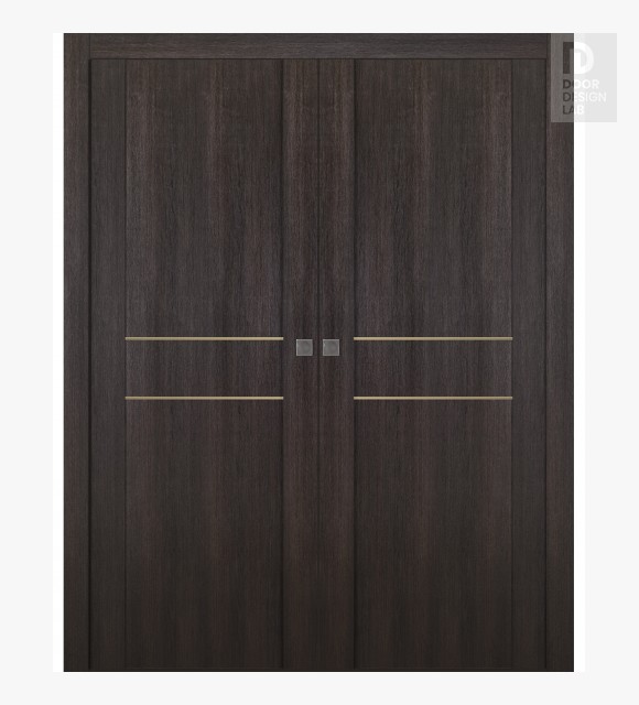 Avon 01 2Hn Gold Veralinga Oak Double pocket doors