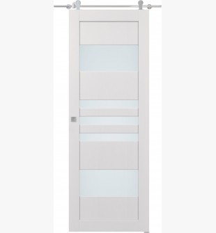 Leti Vetro Bianco Noble Barn doors