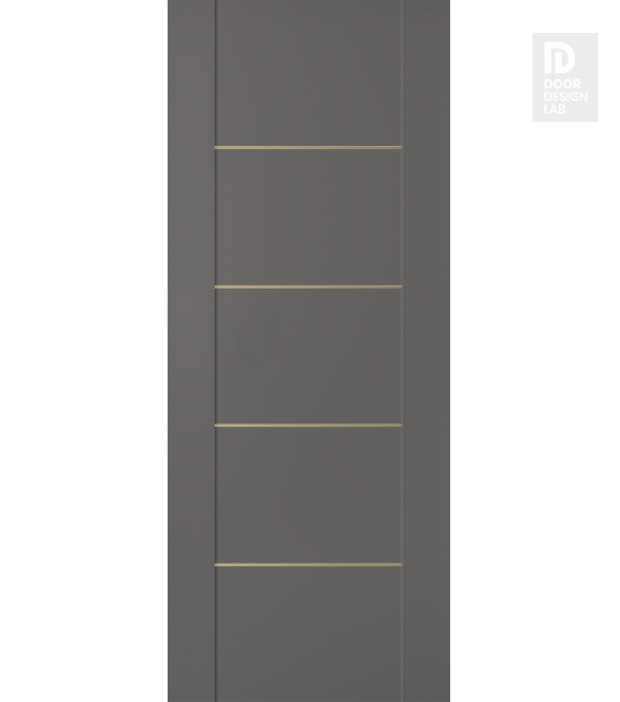 DOOR SLAB AVON 01 4H GOLD GRAY MATTE 24" X 96" X 1 3/4"