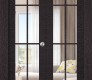 Avanti 8 Lite Clear Vetro Black Apricot Modern Interior Bifold Doors by Belldinni
