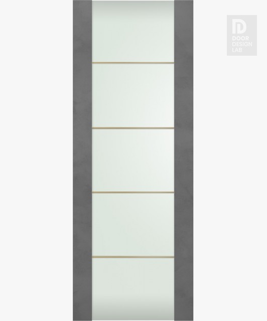DOOR SLAB AVON 202 4H GOLD VETRO DARK URBAN 18" X 96" X 1 3/4"