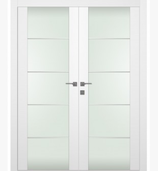 Smart Pro H3g 4H Vetro Polar White Double doors