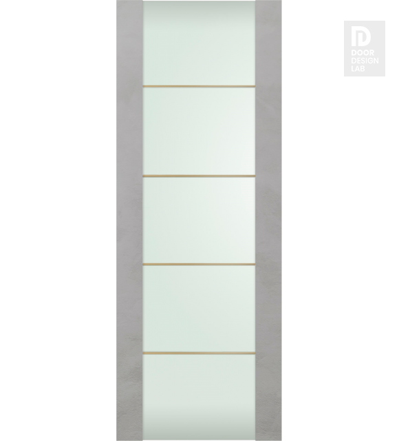 DOOR SLAB AVON 202 4H GOLD STRIPS VETRO LIGHT URBAN 30" X 84" X 1 3/4"