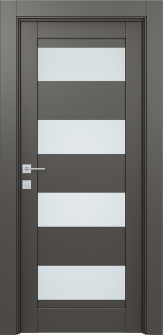 DOOR SLAB AVON 07-08 VETRO GRAY MATTE 24" X 96" X 1 3/4"