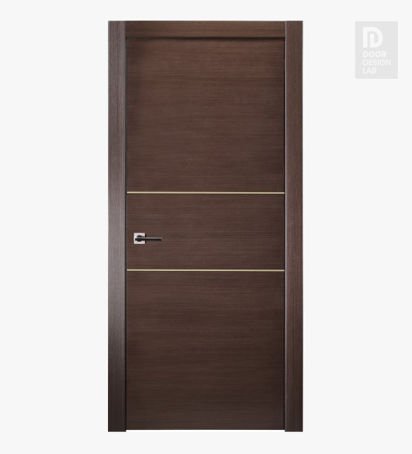 Mia 2H Gold Wenge Modern Interior Door by Belldinni
