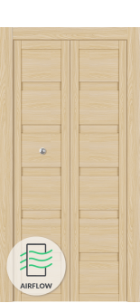 Louver Loire Ash Bi-folding doors