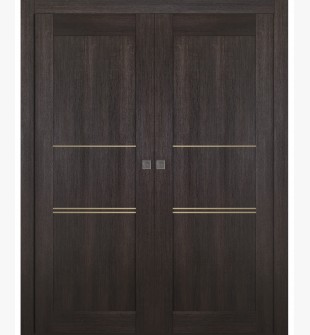 Avon 07 3H Gold Veralinga Oak Double pocket doors