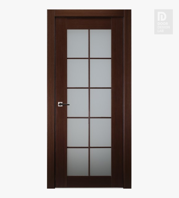 Classica Lux 10 Lite Vetro Wenge Modern Interior Door by Belldinni