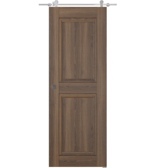 Oxford Duo 07 Rn Pecan Nutwood Barn doors