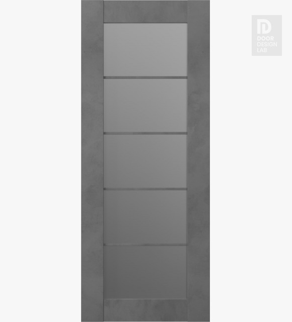 DOOR SLAB AVON 5 LITE VETRO DARK URBAN 18" X 92 1/2" X 1 3/4"