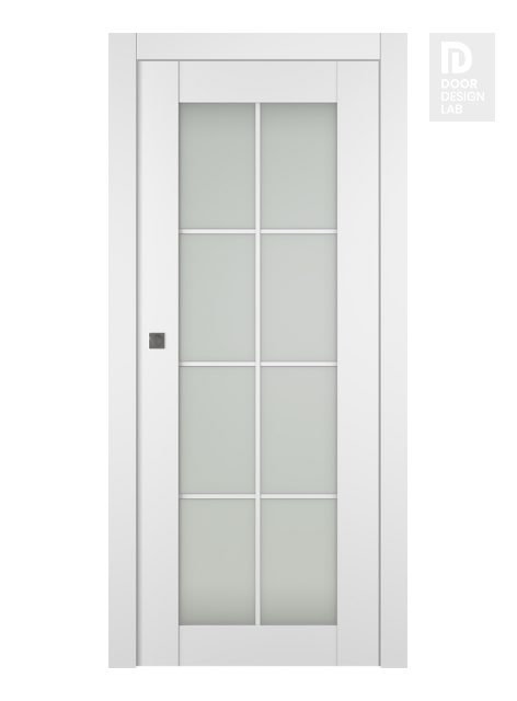 Smart Pro 8 Lite Vetro Polar White Pocket doors