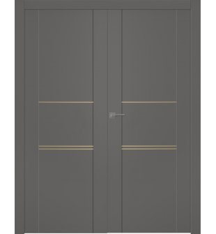 Avon 01 3H Gold Gray Matte Double doors