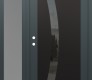Modern Steel Front Door Diamond C4 48" x 80" anthracite/anthracite mirrored Glass Panel black RHI with Sidelite frosted Glass