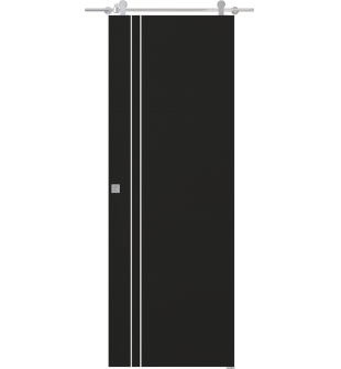 Optima 2V Black Matte Barn doors