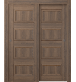 Oxford Duo 07 3R Pecan Nutwood Bypass doors