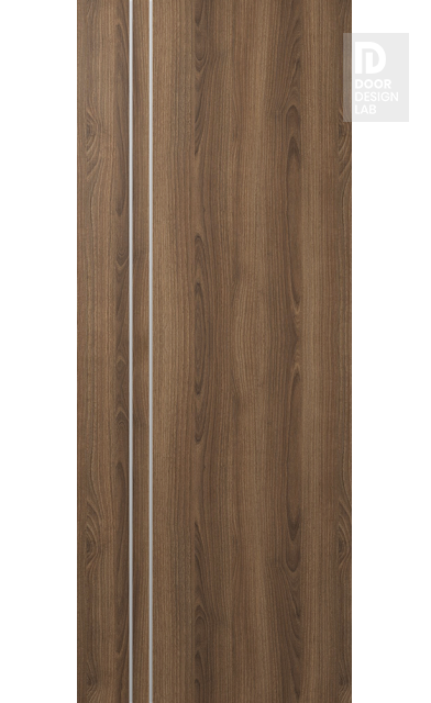 DOOR SLAB OPTIMA 2V PECAN NUTWOOD 42" X 96" X 1 3/4" SOLID CORE