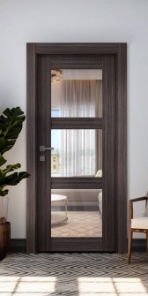 Palladio 3 Lite Clear Vetro Gray Oak