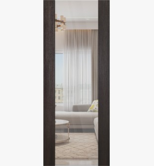 Avon 202 Clear Vetro Veralinga Oak Slab doors