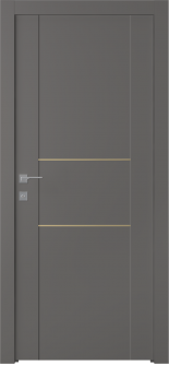 Avon 01 2H Gold Gray Matte Hinged doors