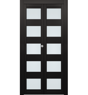 Avon 07-07 Vetro Black Matte Bi-folding doors